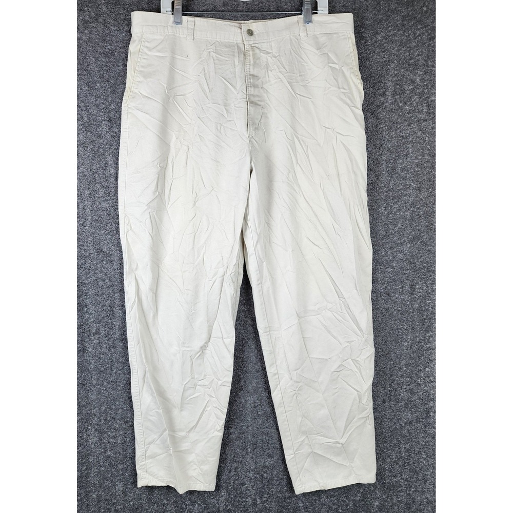 Dockers Pants Mens 38x32 Classic Fit Beige Button-Down Chinos EUC